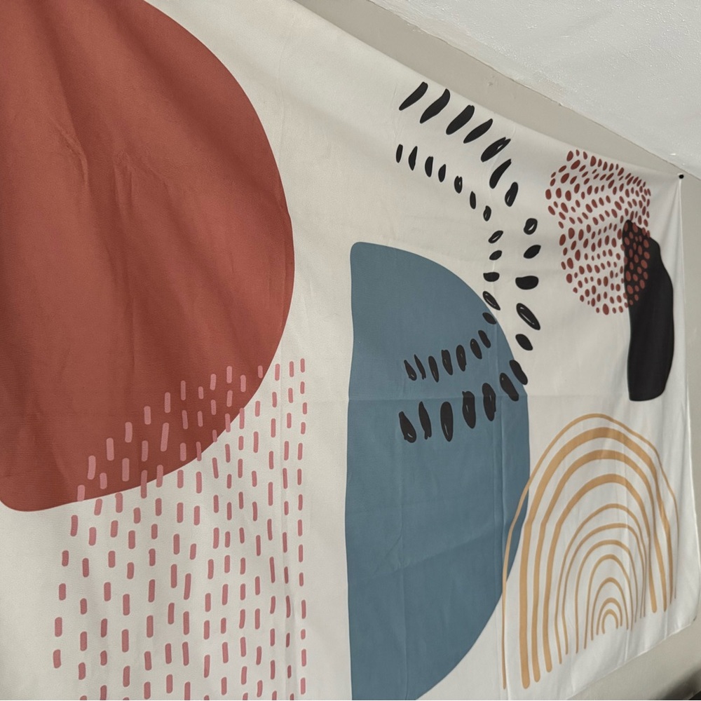 Abstract Multicolor Wall Tapestry